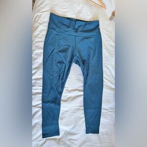 High-Rise Women's Leggings in Teal Blue